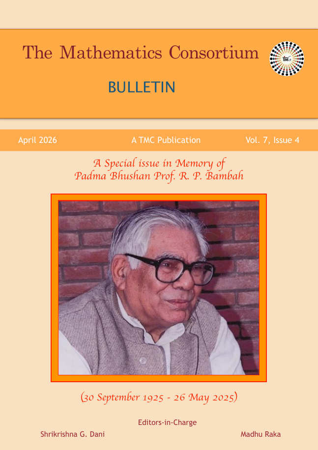 The Mathematics Consortium Bulletin Oct 2025 Vol. 7, Issue 4